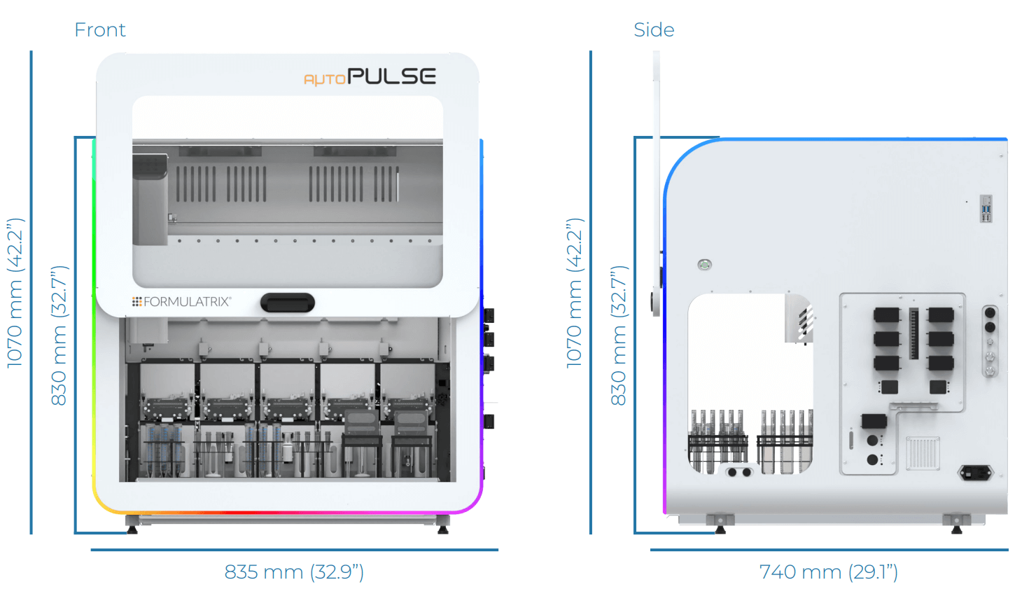 autoPulse Dimensions